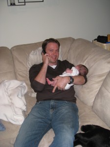 That's my Daddy- always taking care of business!!!