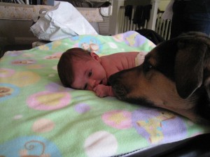 Playing with my dog Bella!