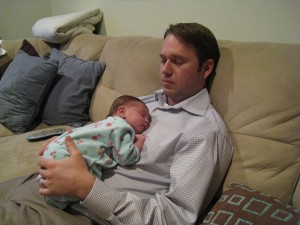 Napping with Daddy!