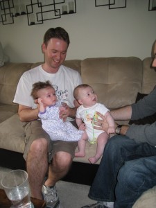 This is me with my friend, Maya...she came over for a "girls day"...Oh, and our Daddies were there, too..